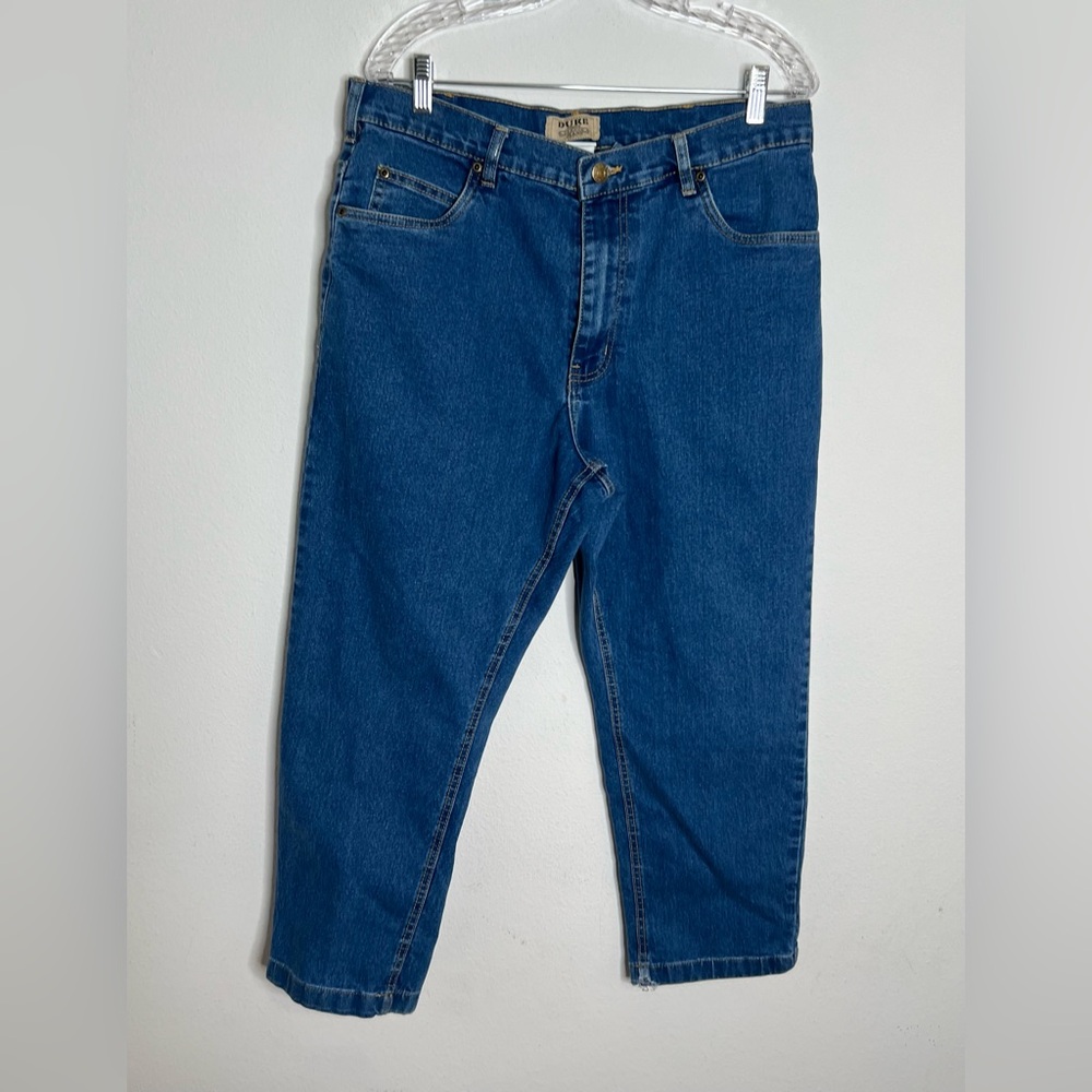 Duke Haband Jeans Classic Fit  Blue Denim 78% Cotton Size 36